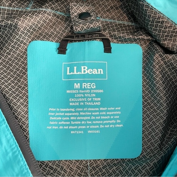 LL Bean Challenger 3 in 1 Waterproof Winter Jacket Ski Blue Primaloft Medium - Picture 4 of 11